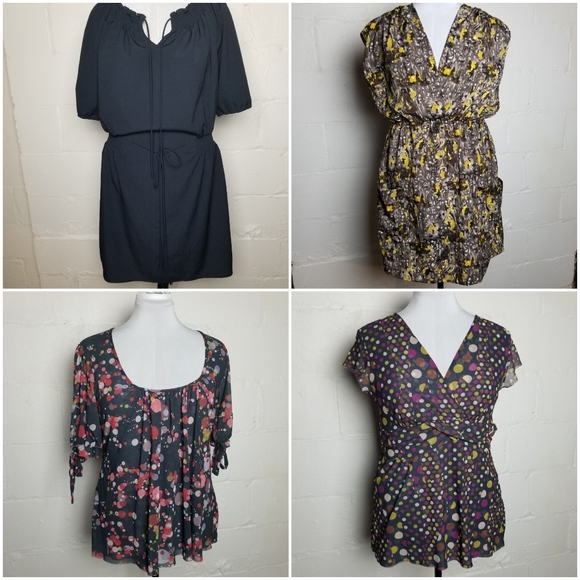 Collection of tops, tunics, and shells, M-XL - Picture 3 of 7